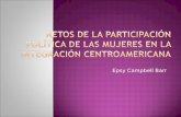Epsy Campbell Barr. Contexto actual del proceso de integración. Situación política y democracia en Centroamérica El rol de la sociedad civil en Centroamérica: