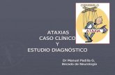 ATAXIAS ATAXIAS CASO CLÍNICO Y ESTUDIO DIAGNÓSTICO Dr Manuel Padilla G. Dr Manuel Padilla G. Becado de Neurología Becado de Neurología.