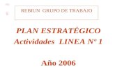 REBIUN GRUPO DE TRABAJO PLAN ESTRATÉGICO Actividades LINEA Nº 1 Año 2006
