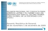 1 Programa de las Naciones Unidas para el Medio Ambiente Oficina Regional para América Latina y El Caribe REUNION REGIONAL DE CONSULTA PARA AMERICA LATINA.
