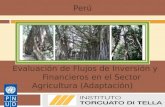 Evaluación de Flujos de Inversión y Financieros en el Sector Agricultura (Adaptación) Manual de Metodologías del PNUD sobre FI&F: Adaptación Perú