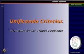 GRUPOS PEQUEÑOS División Interamericana Pr. Melchor Ferreyra Unificando Criterios Estructura de los Grupos Pequeños.
