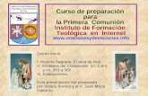 Curso de preparación para la Primera Comunión Instituto de Formación Teológica en Internet  Quinto envío I. Historia Sagrada: