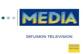 DIFUSION TELEVISION. 2 DIFUSION TELEVISION OBJETIVOS ESPECIFICOS Promover la difusión transnacional de las obras audiovisuales europeas generadas por.