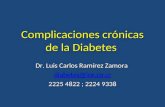 Complicaciones crónicas de la Diabetes Dr. Luis Carlos Ramírez Zamora diabetes@ice.co.cr 2225 4822 ; 2224 9338.