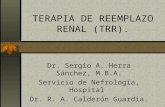 TERAPIA DE REEMPLAZO RENAL (TRR). Dr. Sergio A. Herra Sánchez, M.B.A. Servicio de Nefrología, Hospital Dr. R. A. Calderón Guardia.