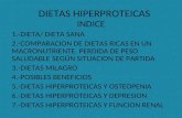 DIETAS HIPERPROTEICAS INDICE 1.-DIETA/ DIETA SANA 2.-COMPARACION DE DIETAS RICAS EN UN MACRONUTRIENTE. PERDIDA DE PESO SALUDABLE SEGÚN SITUACION DE PARTIDA.