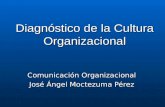 Diagnóstico de la Cultura Organizacional Comunicación Organizacional José Ángel Moctezuma Pérez.