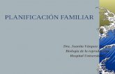 PLANIFICACIÓN FAMILIAR Dra. Juanita Vázquez Méndez. Biología de la reproducción Hospital Universitario.