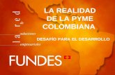 LA REALIDAD DE LA PYME COLOMBIANA DESAFÍO PARA EL DESARROLLO.