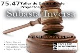 Sainz, Matias Almendro, Gonzalo Menasches, Jonathan Farias, Álvaro 75.47 PRESENTACIÓN INICIAL Taller de Desarrollo de Proyectos II.