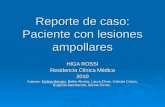 Reporte de caso: Paciente con lesiones ampollares HIGA ROSSI Residencia Clínica Médica 2010 Autores: Molina Hernán, Belén Alcorta, Laura Clivio, Celeste.