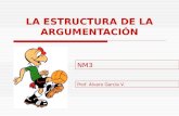 LA ESTRUCTURA DE LA ARGUMENTACIÓN NM3 Prof. Álvaro García V.