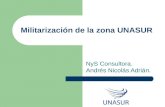Militarización de la zona UNASUR NyS Consultora. Andrés Nicolás Adrián.