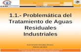 1.1.- Problemática del Tratamiento de Aguas Residuales Industriales José Antonio González Moreno Febrero del 2013.