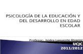 Profesor: Isidro Lapuente Álvarez UCJC2011/2012. UCJC2011/2012.