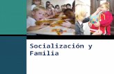 Socialización y Familia. LOGO Socialización Es el proceso en el cual el individuo adquirirá la identidad personal, desarrollará las creencias y normas.