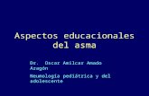 Aspectos educacionales del asma Dr. Oscar Amílcar Amado Aragón Neumología pediátrica y del adolescente.