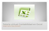 Tutoría virtual Contabilidad en Excel Rubén Darío Flórez Quintero.