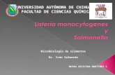 UNIVERSIDAD AUTÓNOMA DE CHIHUAHUA FACULTAD DE CIENCIAS QUÍMICAS Microbiología de alimentos Dr. Iván Salmerón MAYRA CRISTINA MARTINEZ C.