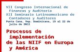 VII Congreso Internacional de Finanzas y Auditoría XII Seminario Latinoamericano de Contadores y Auditores Punta Cana, Rep. Dominicana, 19 al 22 de julio.