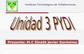 Instituto Tecnológico de Villahermosa Presenta: M.C Zinath Javier Gerónimo.