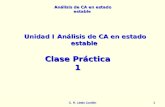 Análisis de CA en estado estable C. R. Lindo Carrión11 Unidad IAnálisis de CA en estado estable Clase Práctica 1.