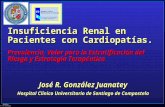 J.R.G. JUANATEY C.H.U.Santiago Insuficiencia Renal en Pacientes con Cardiopatías. Prevalencia, Valor para la Estratificación del Riesgo y Estrategia Terapéutica.