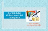 1 Contabilidad Gubernamental Integrada MSc. FREDDY ALIENDRE ESPAÑA.