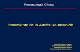 Tratamiento de la Artritis Reumatoide Farmacología Clínica Avendaño Herrero, Javier Gutierrez Landaluce, Carlos Laloumet Martín, Ignacio Martín-Delgado.