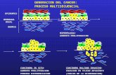 GENERACION DEL CANCER: PROCESO MULTISECUENCIAL EPIDERMIS MEMBRANA BASAL DERMIS HIPERPLASIA: AUMENTO PROLIFERACION CARCINOMA IN SITU: AUMENTO PROLIFERACION.