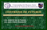 CONTRATOS DE FUTUROS Lic. Gabriel de la Fuente Lic. Juan Pablo Zambotti