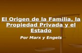 El Origen de la Familia, la Propiedad Privada y el Estado Por Marx y Engels.
