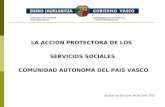 LA ACCION PROTECTORA DE LOS SERVICIOS SOCIALES COMUNIDAD AUTONOMA DEL PAIS VASCO Alcazar de San Juan 26 de abril 2011.