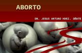 ABORTO DR. JESUS ARTURO HDEZ. OÑATE. Definición Aborto es la expulsión del producto de la concepción antes de que ocurra la viabilidad (20 semanas o menos.