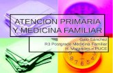 ATENCION PRIMARIA Y MEDICINA FAMILIAR Galo Sánchez R3 Postgrado Medicina Familiar H. Vozandes – PUCE.