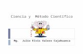 Ciencia y Método Científico Mg. Julio Elvis Valero Cajahuanca.