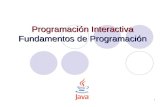 1 Programación Interactiva Fundamentos de Programación.
