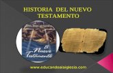 Www.educandoalaiglesia.com HISTORIA DEL NUEVO TESTAMENTO.