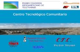 PRIMER CONGRESO IBEROAMERICANO DE TELETRABAJO Centro Tecnológico Comunitario.
