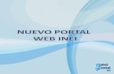 El nuevo portal INEI, tiene una estructura en disposición vertical, mostrando información por estratos ordenados según su relevancia informativa y estructurando.