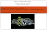 Taller de Comunicación Codenaf Ponentes: Redes Interculturales. 12 de junio 2013. Sevilla Redes Sociales y Comunicación Campañas de sensibilización a través.