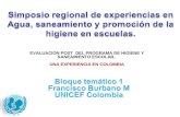 EVALUACION POST DEL PROGRAMA DE HIGIENE Y SANEAMIENTO ESCOLAR, UNA EXPERIENCIA EN COLOMBIA.