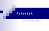 Asterisk Configuración. Primeros Pasos Poder hablar entre 2 extensiones SIP Una vez que asterisk está instalado, podemos configurar los archivos necesarios.