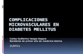 Complicaciones microvasculares Diabetes mellitus