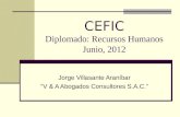 CEFIC Diplomado: Recursos Humanos Junio, 2012 Jorge Villasante Araníbar V & A Abogados Consultores S.A.C.