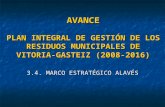 AVANCE PLAN INTEGRAL DE GESTIÓN DE LOS RESIDUOS MUNICIPALES DE VITORIA-GASTEIZ (2008-2016) 3.4. MARCO ESTRATÉGICO ALAVÉS.