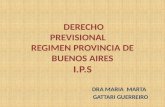 DERECHO PREVISIONAL REGIMEN PROVINCIA DE BUENOS AIRES I.P.S DRA MARIA MARTA GATTARI GUERREIRO.