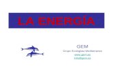 LA ENERGÍA GEM Grupo Ecologista Mediterraneo  info@gem.es.