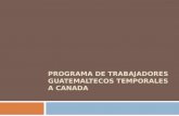 PROGRAMA DE TRABAJADORES GUATEMALTECOS TEMPORALES A CANADA.